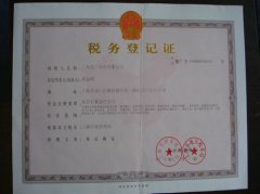 實干公司稅務登記證